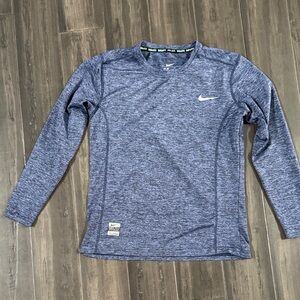 Nike Heathered Blue Performance Shirt